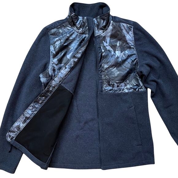 North Face 200 Tundra Denali Fleece Jacket Women’s Medium Blue Floral Camo - Picture 2 of 14